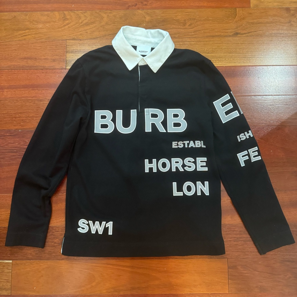 LIKE NEW CONDITION Burberry Long Sleeve Polo